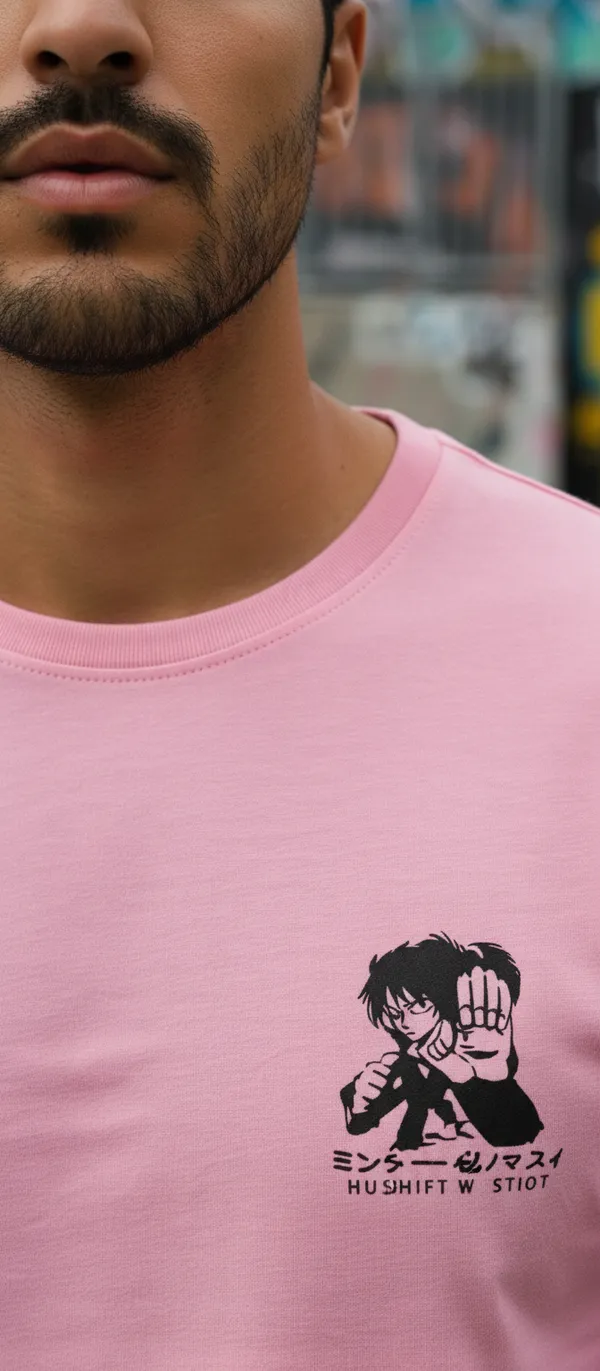 Pink_Cotton_Oversized_Anime_Printed_T_Shirt_For_Men