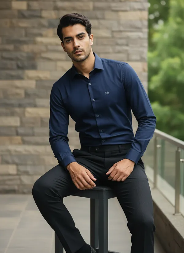Blue_Cotton_Premium_Quality_Formal_Shirt_For_Men