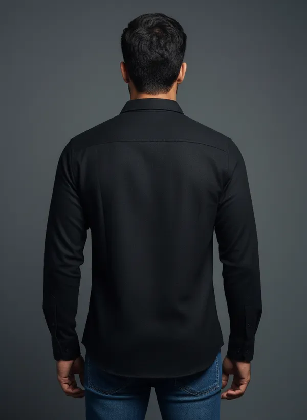 Black_Cotton_Premium_Quality_Formal_Shirt_For_Men