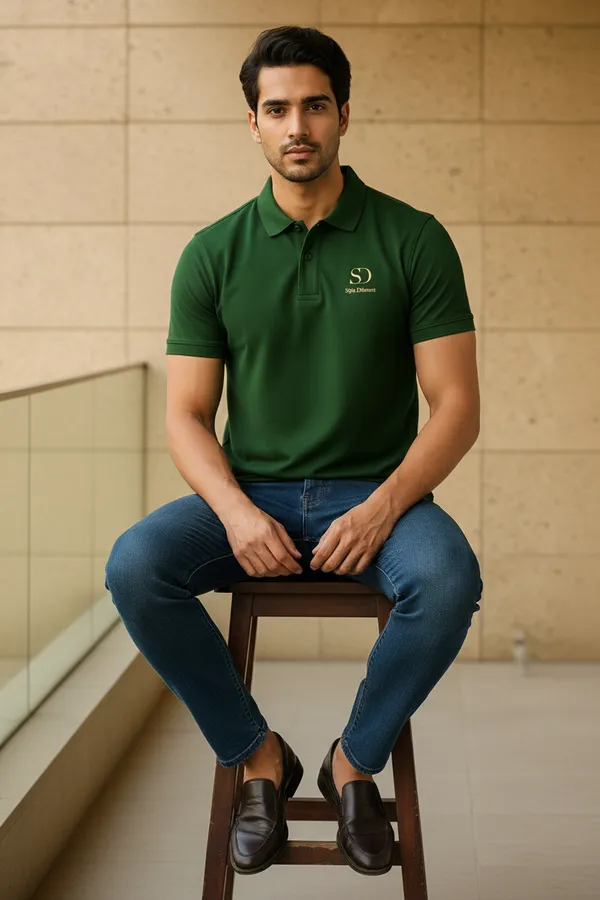 Olive_Green_Cotton_Premium_Green_Polo_T_Shirt_For_Men