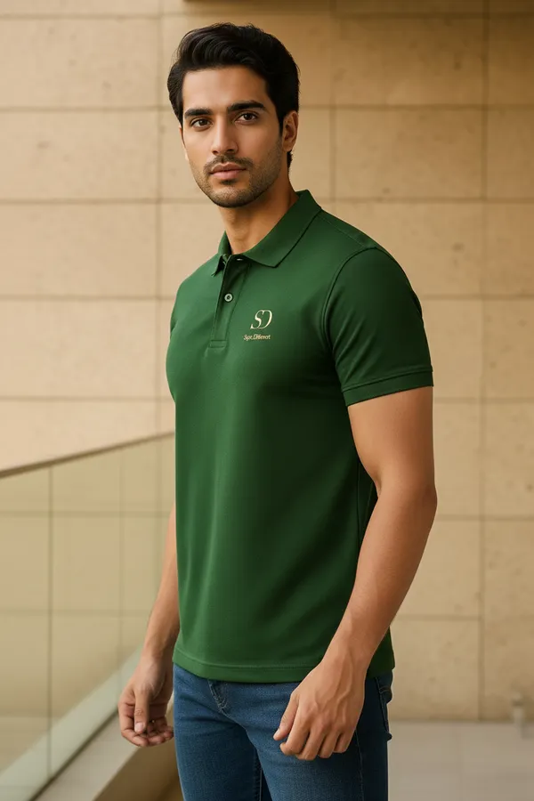Olive_Green_Cotton_Premium_Green_Polo_T_Shirt_For_Men