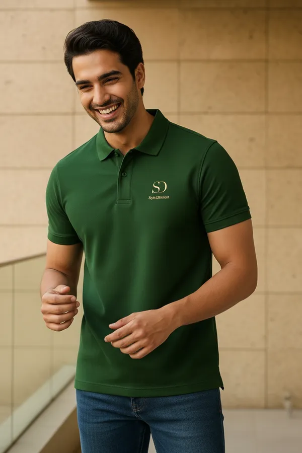 Olive_Green_Cotton_Premium_Green_Polo_T_Shirt_For_Men