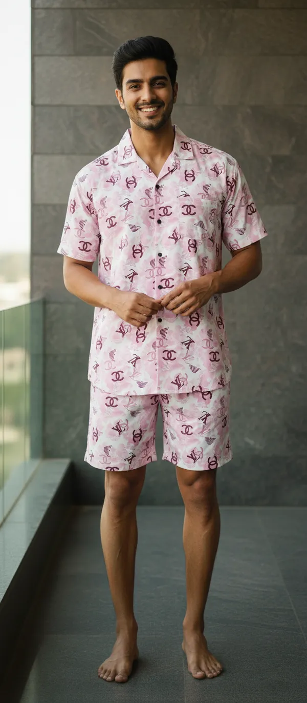 Pink_Cotton_Premium_Co-Ord_Set_For_Men
