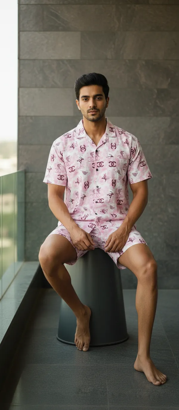 Pink_Cotton_Premium_Co-Ord_Set_For_Men