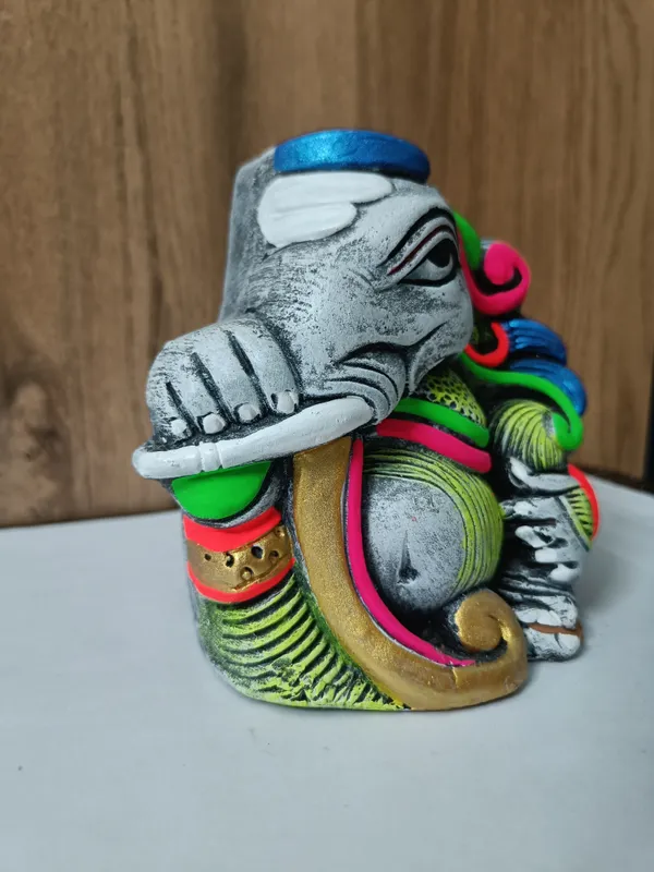 Handcrafted_Lord_Ganesha_Idol_Flower_Pot_/_Pen_Stand_�_Eco-Friendly_&_Elegant_Home_D�cor