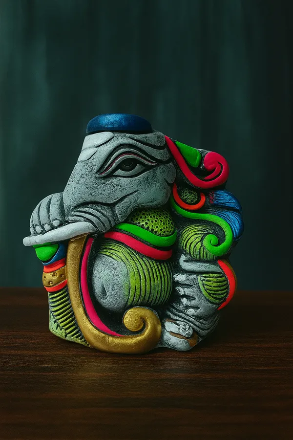 Handcrafted_Lord_Ganesha_Idol_Flower_Pot_/_Pen_Stand_�_Eco-Friendly_&_Elegant_Home_D�cor