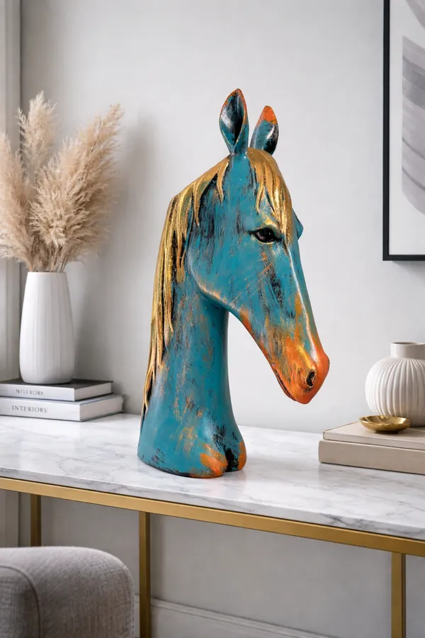 15_Inch_Regal_Horse_Head_Showpiece_|_Modern_Luxury_Home_Décor_Accent