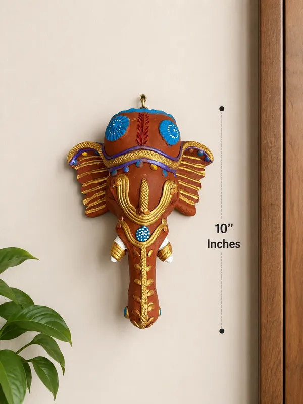 1_Peace_Terracotta_Elephant_Wall_Hanging_|_Vastu_Decorative_Wall_Art_|_Handmade_Clay_Door_Decor_for_Home_Entrance,_Living_Room_&_Office_(10_Inches)