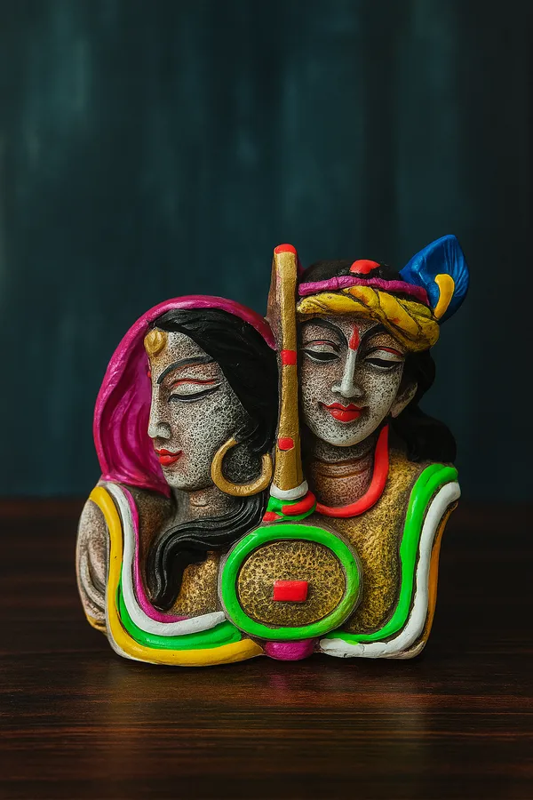 Handcrafted_Radha_Krishna_Decorative_Flower_Pot_/_Pen_Stand