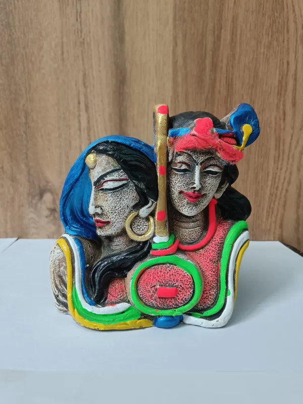 Handcrafted_Radha_Krishna_Decorative_Flower_Pot_/_Pen_Stand