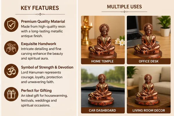 4_inch_Premium_Antique_Copper_Hanuman_Ji_Idol_for_Car_Dashboard_&_Home_Décor_|_Meditating_Bajrangbali_Murti_|_Spiritual_Gift_Item