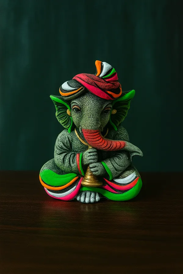 Handcrafted_Lord_Ganesha_with_Flute_Decorative_Flower_Pot_/_Pen_Stand