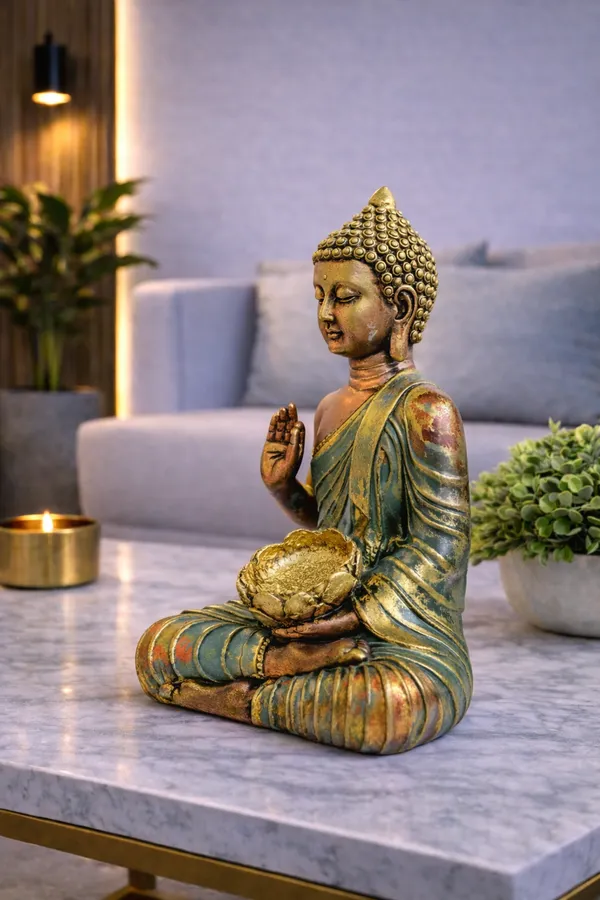 Blessing_Buddha_Tealight_Holder_Statue_–_10_Inch_Decorative_Buddha_Idol_with_Lotus_Bowl_|_Spiritual_Home_&_Meditation_Decor
