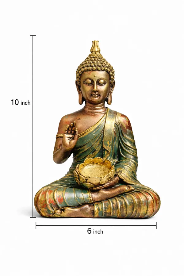 Blessing_Buddha_Tealight_Holder_Statue_–_10_Inch_Decorative_Buddha_Idol_with_Lotus_Bowl_|_Spiritual_Home_&_Meditation_Decor