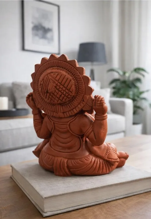 Handcrafted_Terracotta_Lord_Ganesha_Idol_–_8_Inch_Decorative_Ganpati_Statue_|_Vastu_Spiritual_Home_Decor_|_Eco-Friendly_Clay_Murti_for_Living_Room,_Office_&_Temple