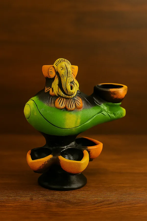 Handmade_yellow_terracotta_diya_�??_elegant,_eco-friendly_oil_lamp_for_Diwali,_puja,_weddings_&_home_décor