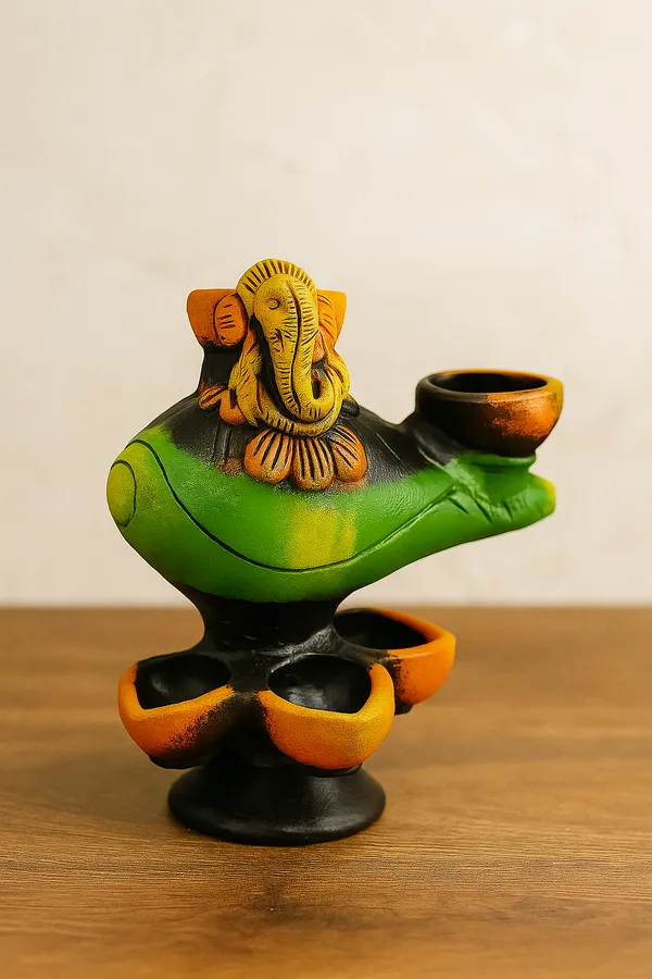 Handmade_yellow_terracotta_diya_�??_elegant,_eco-friendly_oil_lamp_for_Diwali,_puja,_weddings_&_home_décor