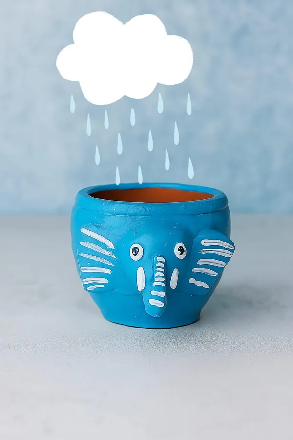 Sky_Blue_Handcrafted_Elephant_Pot_Cute_Mini_Planter_For_Succulents_Home_Decor_&_Gifting