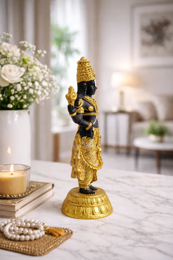 Lord_Balaji_(Tirupati_Venkateswara)_Idol_5.5_Inch_|_Premium_Black_&_Gold_Finish_Murti_for_Car_Dashboard,_Home_Mandir_&_Office_Decor_|_Auspicious_Gift_Item