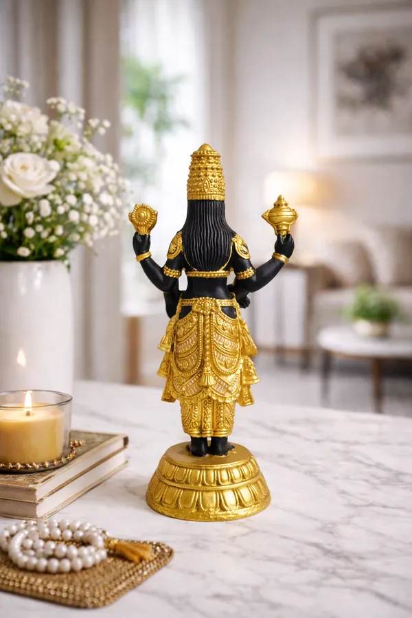 Lord_Balaji_(Tirupati_Venkateswara)_Idol_5.5_Inch_|_Premium_Black_&_Gold_Finish_Murti_for_Car_Dashboard,_Home_Mandir_&_Office_Decor_|_Auspicious_Gift_Item