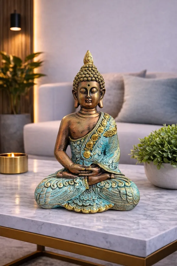 Meditating_Buddha_Statue_–_10_Inch_Decorative_Buddha_Idol_|_Antique_Gold_&_Turquoise_Buddha_Sculpture_|_Spiritual_Home_&_Office_Decor