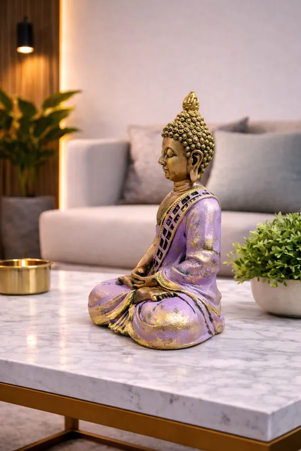 Meditating_Buddha_Statue_–_10_Inch_Decorative_Buddha_Idol_|_Spiritual_Home_Decor_|_Purple_&_Gold_Buddha_Sculpture_for_Living_Room,_Office_&_Meditation_Space