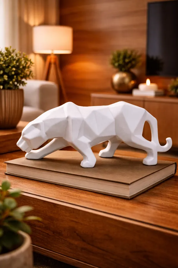 Modern_White_Geometric_Lion_Figurine_(9n_inch_x_5_inch)_for_Home_&_Office_Décor