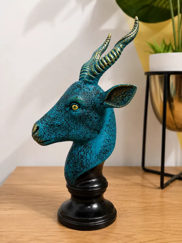 Premium_Antelope_Head_Sculpture_|_Modern_Blue_&_Gold_Decorative_Showpiece_|_Resin_Animal_Bust_for_Living_Room,_Office_&_Home_Décor_|_15_Inches