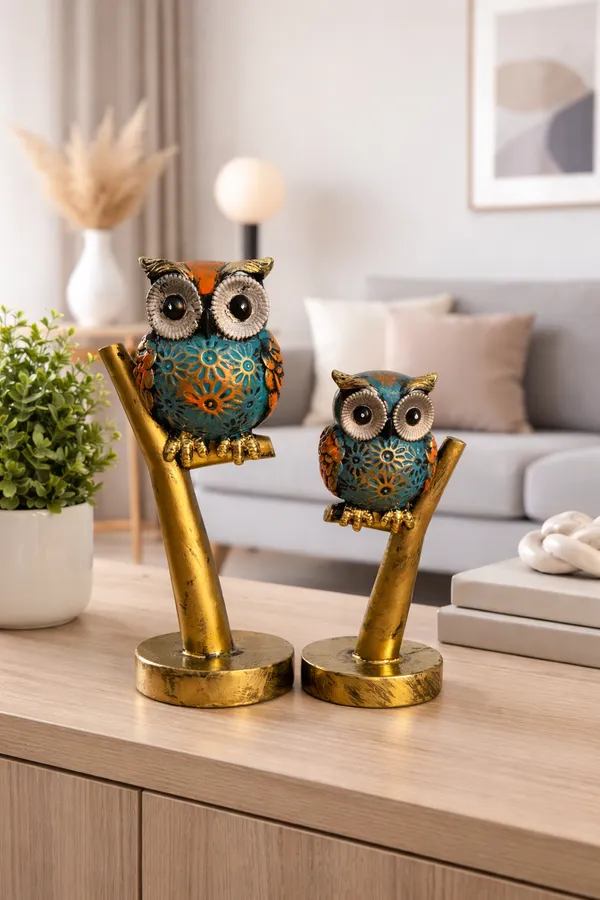 Set_of_2_Handcrafted_Owl_Showpiece_Set_–_Symbol_of_Wisdom_&_Prosperity