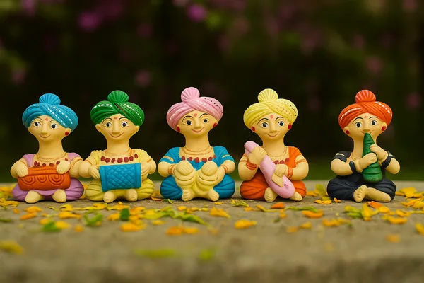 Set_of_5_-Traditional_Handcrafted_Musician_Figurines_|_Colorful_Rajasthani_Folk_Art_Décor_5_Inches_Each