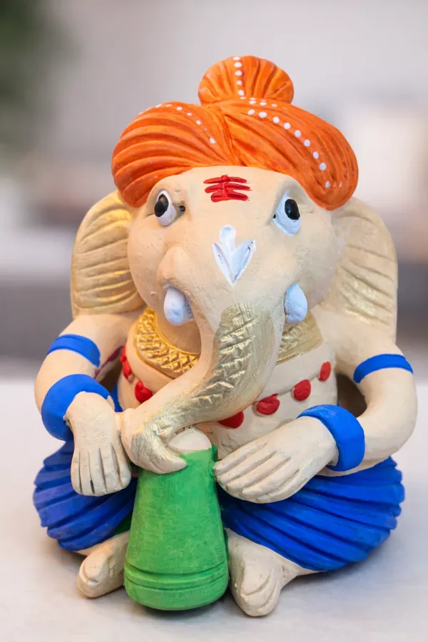 Set_of_5_-Handcrafted_Musical_Ganesha_Figurines_|_Colorful_Clay_Art_Décor