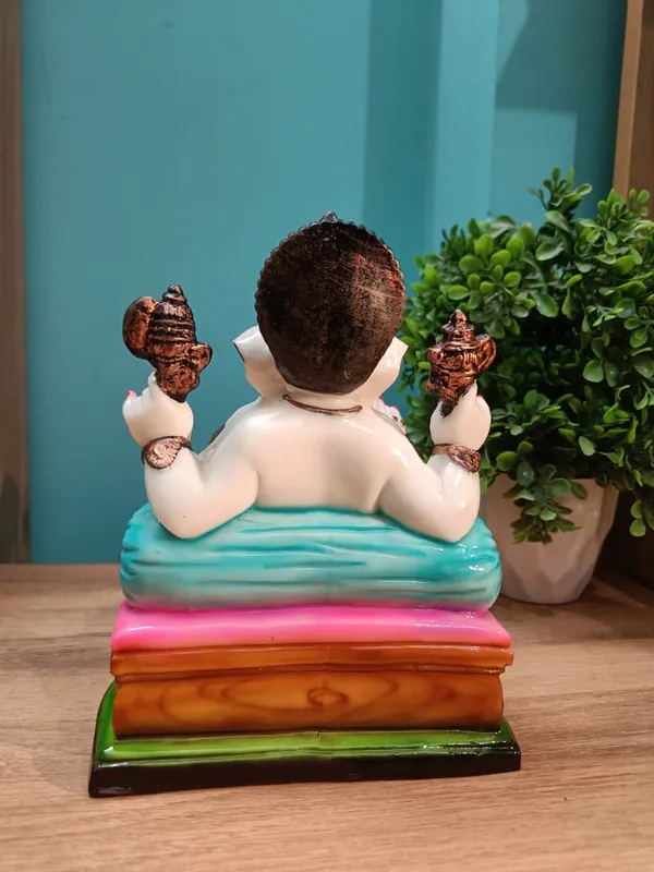 Handcrafted_Lord_Ganesha_Idol_(8''x6'')�??Marble_Resin_Statue_for_Home_Décor,_Puja_&_Gifting_(Multicolor)
