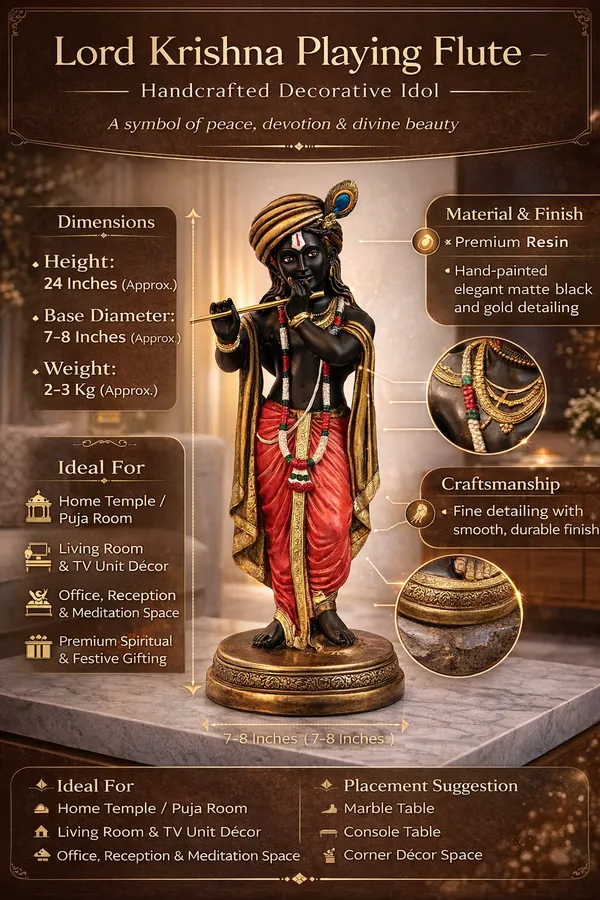 22_Inch_Standing_Krishna_Idol_with_Flute_–_Matte_Black_Resin_Statue_for_Home_Décor_&_Gift_Purpose