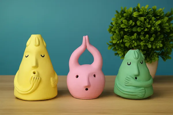 Handcrafted_Colorful_Clay_Figurines_(Set_of_3)_–_Artistic_Home_Décor