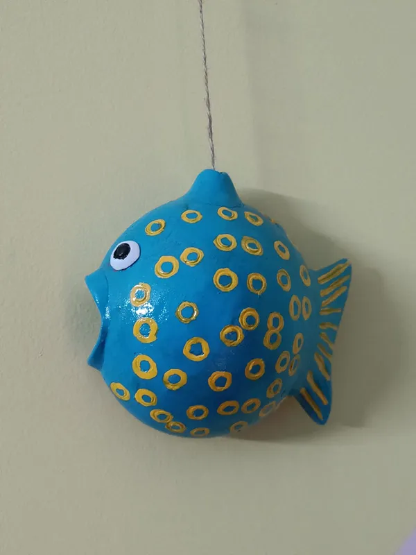 Yellow_And_Sky_Blue_Handcrafted_Fish_Hanging_Wall_Decor_Vibrant_Fish_Nautical_Theme_Home_Décor_(Set_Of_2)