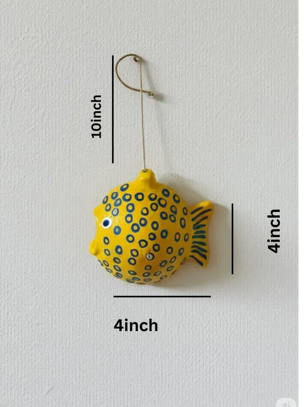 Yellow_And_Sky_Blue_Handcrafted_Fish_Hanging_Wall_Decor_Vibrant_Fish_Nautical_Theme_Home_Décor_(Set_Of_2)