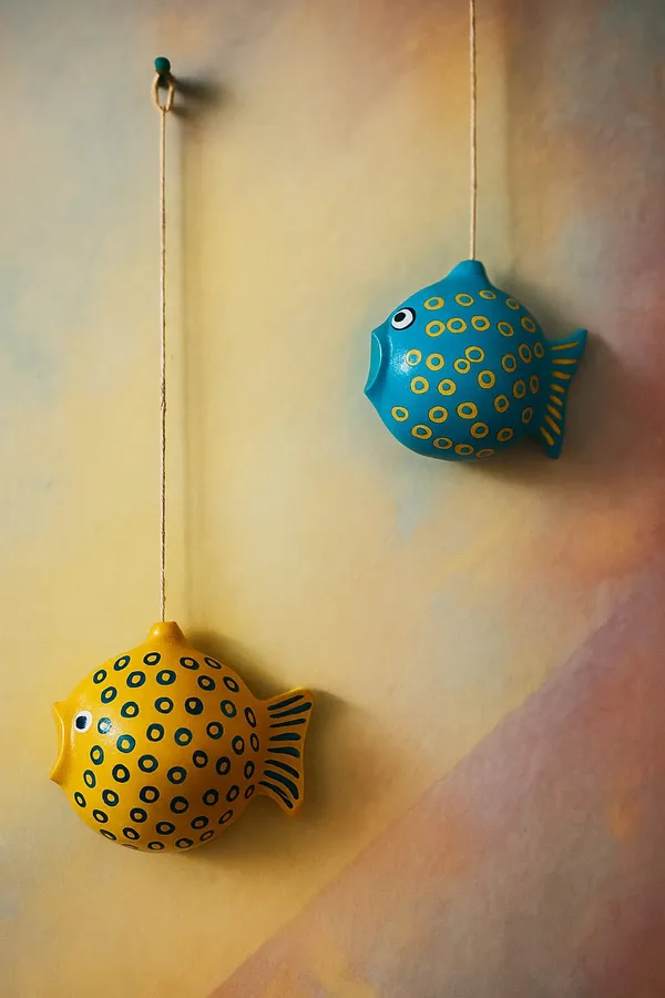 Yellow_And_Sky_Blue_Handcrafted_Fish_Hanging_Wall_Decor_Vibrant_Fish_Nautical_Theme_Home_Décor_(Set_Of_2)