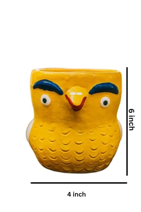 Yellow_Handcrafted_Yellow_Owl_Planter_Ceramic_Pot_For_Indoor_Plants_Animal_Face_Succulent_Pot_For_Home_Office_&_Gift_Decor_(6_In)