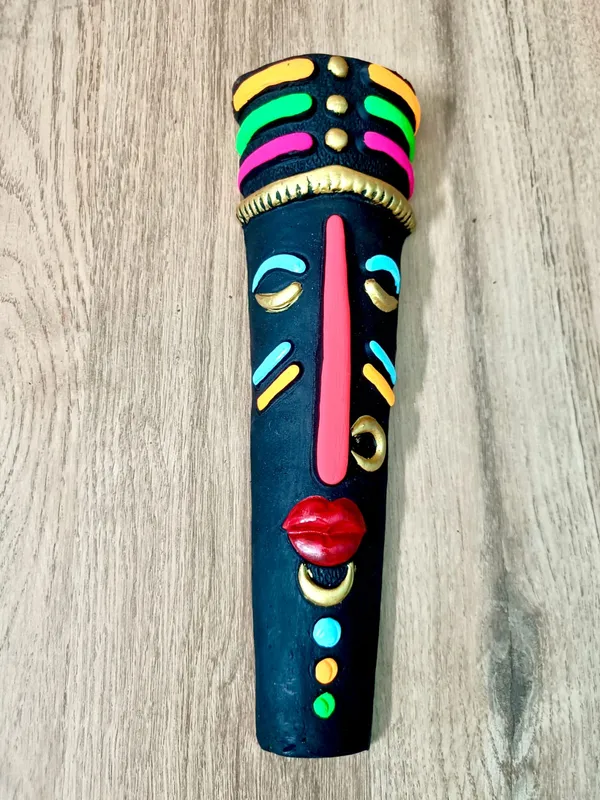 Handcrafted_Tribal_Wall_Masks(10''x2.5'')_�??_Set_of_2