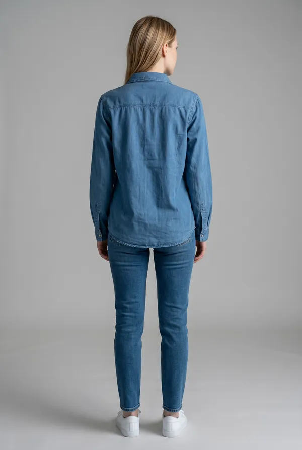 Blue_Cotton_Denim_Printed_Denim_Shirt_For_Women
