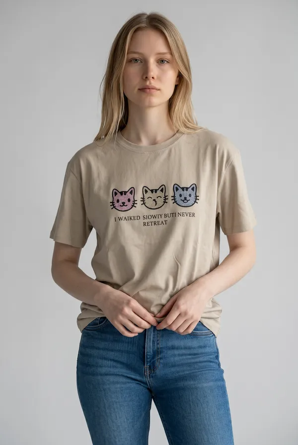 Beige_Cotton_Graphic_Print_T-Shirt_For_Women