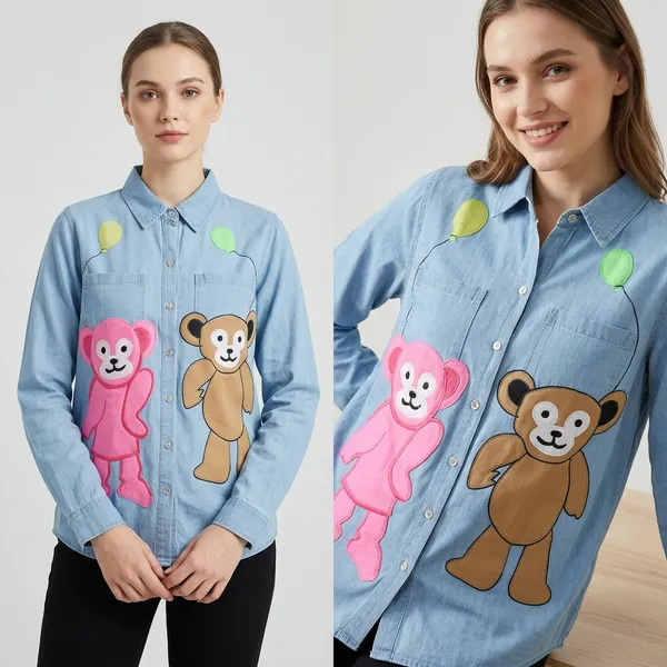 Blue_Cotton_Graphic_Shirt_For_Women