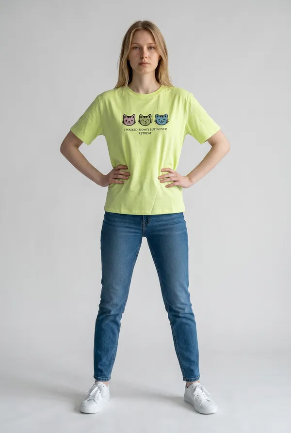 Yellow_Cotton_Graphic_Print_T-Shirt_For_Women