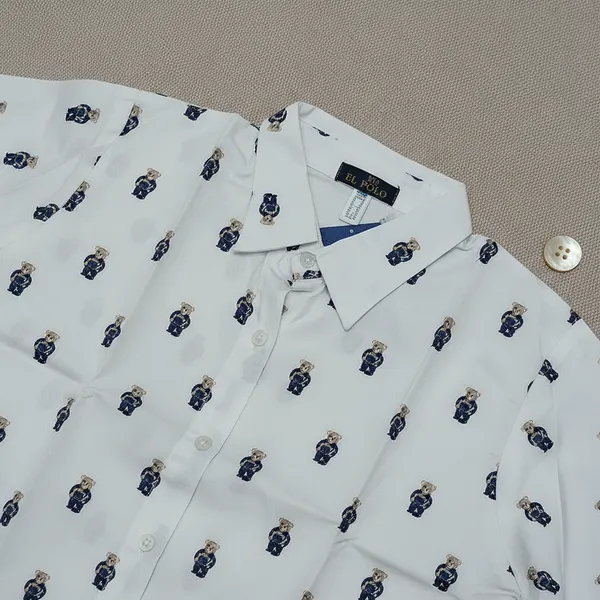 White_And_Green_Cotton_Printed_Cotton_Shirt_For_Women