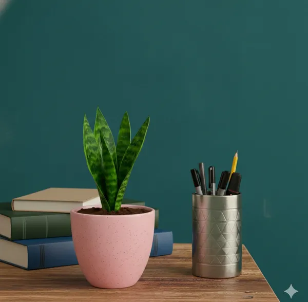 4.5_Inch_Ceramic_Planter_Pot_with_Drainage_Hole_(Fade-Resistant)_-_Modern_Indoor_Pot_for_Succulents,_Snake_Plants,_&_Herbs_-_Decorative_Small_Cactus_Pot_for_Desk,_Shelf_&_Home_Decor_(Speckled_Pink)-_Plant_Not_Included