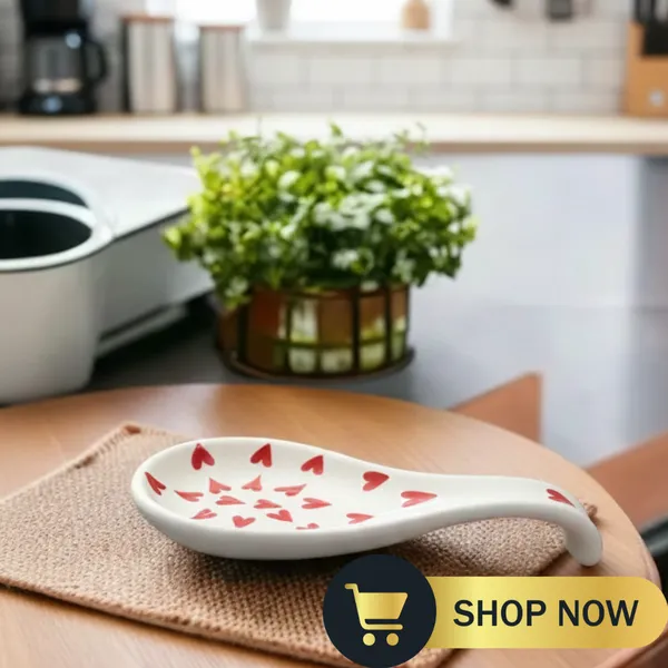 Off-White_Ceramic_Serving_Spoon_Rest_Cum_Spatula_Holder_For_Kitchen_Counter_Top/_Dinning_Table_(23_Cm)