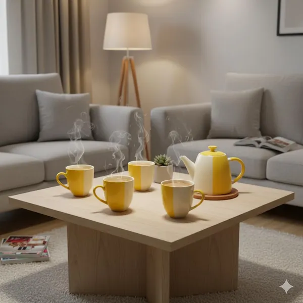 Premium_Ceramic_Tea_Cups_Set_of_4_�_Microwave_&_Dishwasher_Safe,_Elegant_Yellow_&_White_Color,_Perfect_for_Tea,_Coffee_&_Gifting�