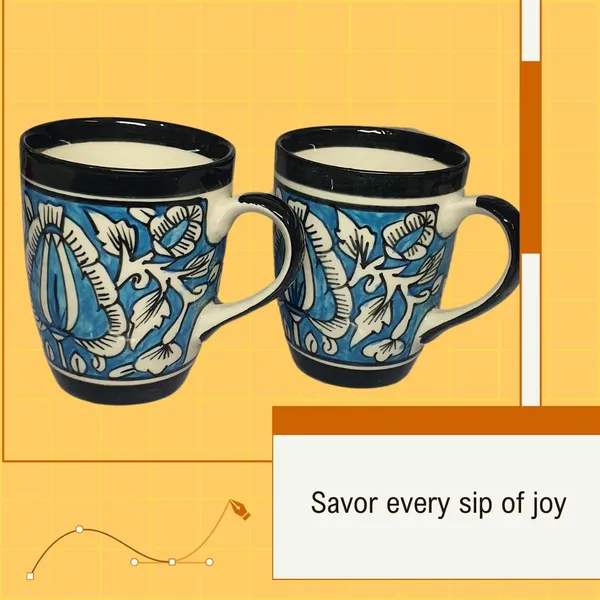 Sky_Blue_&_Black_Floral_Mughal_Art_Handcarfted_Ceramic_Tea/_Coffee_Mug_(250_Ml)
