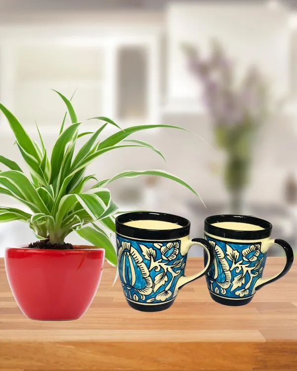 Sky_Blue_&_Black_Floral_Mughal_Art_Handcarfted_Ceramic_Tea/_Coffee_Mug_(250_Ml)