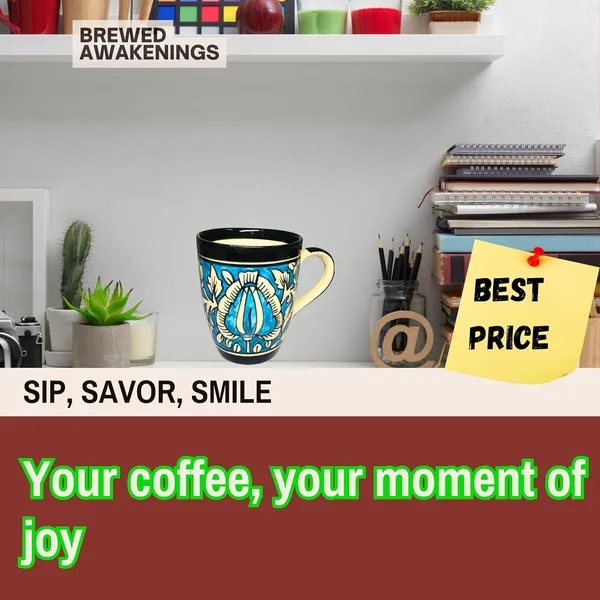 Sky_Blue_&_Black_Floral_Mughal_Art_Handcarfted_Ceramic_Tea/_Coffee_Mug_(250_Ml)